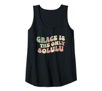Mujer Grace IS The Only SOLULU - Divertido diseño de fe para Cristianos Camiseta sin Mangas