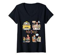 Mujer Gracias Mamá Día de la Madre Taxi Cocinera Banco Terapeuta Camiseta Cuello V