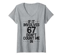 Mujer Gracioso Si Implica 67 No Me Cuentes En Seis Siete Meme Camiseta Cuello V