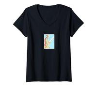 Mujer Graffiti | Streetwear Arte Abstracto Urbano | Samurai Japón Camiseta Cuello V