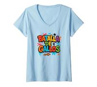 Mujer Graffiti Urbano "Batalla de Gallos" Freestyle Street Art Camiseta Cuello V