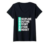 Mujer Gráfico Aqua de Color Verde Azulado Claro: más Que un sueño Camiseta Cuello V