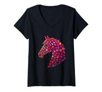 Mujer Gráfico de I Love My Horse para un Amante de los Caballos, Propietario de Caballos, My Horse Camiseta Cuello V