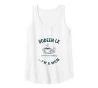 Mujer Gráfico Divertido de café y Chupete de Suddenly I Am Mom Camiseta sin Mangas