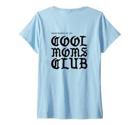 Mujer Gráfico en la Parte Trasera de The Very Cool Moms Club, Estilo gótico Alternativo Camiseta Cuello V