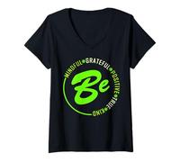 Mujer Gráfico Green BE Green Camiseta Cuello V