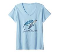 Mujer Gran Cayman Souvenir Islas Caimán Gran Caimán Camiseta Cuello V