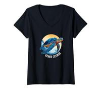 Mujer Gran Cayman Souvenir Islas Caimán Gran Caimán Camiseta Cuello V