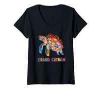Mujer Gran Cayman Souvenir Islas Caimán Gran Caimán Camiseta Cuello V