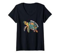 Mujer Gran Cayman Souvenir Islas Caimán Gran Caimán Camiseta Cuello V
