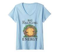 Mujer Gran energía Halfling Camiseta Cuello V