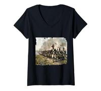 Mujer Granaderos prusianos | Prusia Hohenzollern | infantería Camiseta Cuello V