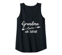 Mujer Grandma Love EST 2026 Familia Nueva Abuela 2026 Abuela Camiseta sin Mangas