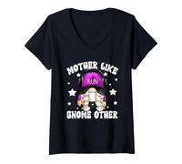 Mujer Grandma Running GNOME For Marathon Runner Funny Running Mom Camiseta Cuello V