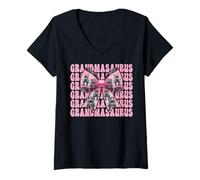 Mujer Grandmasaurus Trex Abuela Tyrannosaurus Rex Dinosaurio Nana Camiseta Cuello V