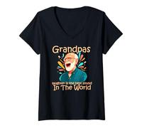 Mujer Grandpas Laughter is The Best Sound in The World Camiseta Cuello V