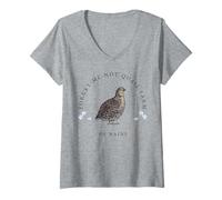 Mujer Granja de codornices No me olvides Camiseta Cuello V