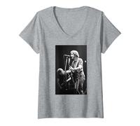 Mujer Grateful Dead Live Bob Weir Jerry García Reckoning Camiseta Cuello V