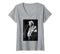 Mujer Grateful Dead Live Jerry García Reckoning Era 1981 Camiseta Cuello V