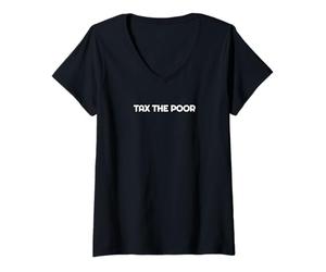 Mujer GRAVAR A LOS POBRES Camiseta Cuello V