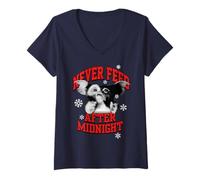 Mujer Gremlins Gizmo Never Feed After Midnight Camiseta Cuello V