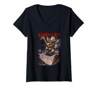 Mujer Gremlins Mohawk Poster Camiseta Cuello V