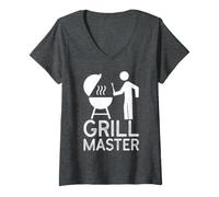 Mujer Grill Master - Camiseta para Parrilla Camiseta Cuello V