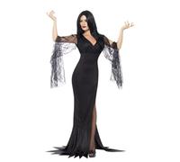 Mujer Grim Reaper Disfraz Immortal Soul Vestido Negro Disfraz de Halloween