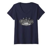 Mujer Grimorio de la Corte de Medianoche Camiseta Cuello V