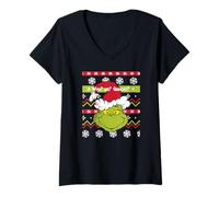 Mujer Grinch - Who? Me? Grinchy? Camiseta Cuello V
