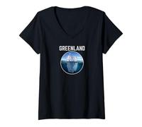Mujer Groenlandia Travel Glaciers & Icebergs: Nuuk Tops, Tees & Gear Camiseta Cuello V