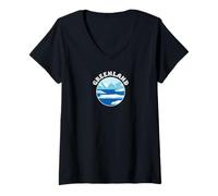 Mujer Groenlandia Travel Glaciers + Icebergs: Nuuk Tops, Tees & Gear Camiseta Cuello V