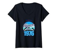 Mujer Großartig Seit 1976 50. Geburtstag Spruch 50 Jahre Camiseta Cuello V