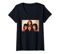 Mujer Grupo de Chicas Nolan Sisters The Nolans de Virginia Turbett Camiseta Cuello V