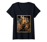 Mujer Grupo de fantasía épica del panteón de la mitología clásica de los Dioses griegos Camiseta Cuello V