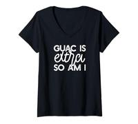 Mujer Guac ES Extra Tal Soy YO Funny Guacamole Meme Camiseta Cuello V