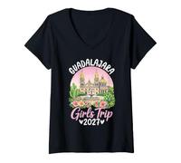 Mujer Guadalajara Girls Trip 2027 México Girls Weekend Camiseta Cuello V