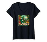 Mujer Guatemala Tierra de Cultura, Naturaleza y Leyenda Camiseta Cuello V