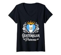 Mujer Guatemalan Princess Guatemala Flag Proud Guatemalan Girl Camiseta Cuello V