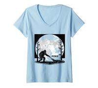 Mujer Guerra En El Pantano Cocodrilo Boop El Bigfoot Camiseta Cuello V