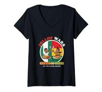 Mujer Guerras de Jollof Nigeria vs Ghana Camiseta Divertida Camiseta Cuello V