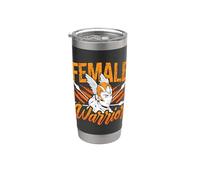 Mujer Guerrera Diosa Nórdica Vikinga Mitología Valquirias Vaso térmico de acero inoxidable de doble pared