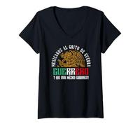 Mujer Guerrero Mexico Mexican Pride Mexicanos Al Grito De Guerra Camiseta Cuello V