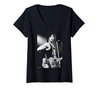 Mujer Guitarra Prince Amsterdam 1981 Purple Rain de Virginia Turbett Camiseta Cuello V
