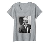 Mujer Guitarrista de Rhythm & Blues Chuck Berry 1964 Camiseta Cuello V