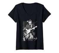 Mujer Guitarrista Eric Clapton Live Tina Turner Wembley Concierto 1987 Camiseta Cuello V