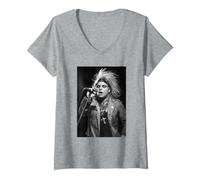 Mujer Gun Club Jeffrey Lee Pierce En Vivo por David Corio Camiseta Cuello V