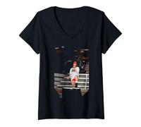 Mujer Guns N' Roses Axl Rose Live Wembley Usa tu ilusión Tour Camiseta Cuello V