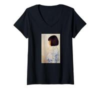 Mujer Gustav Klimt Obra de Arte Camiseta Cuello V