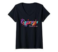 Mujer Gwangju South Korea | Vacation Travel Camiseta Cuello V